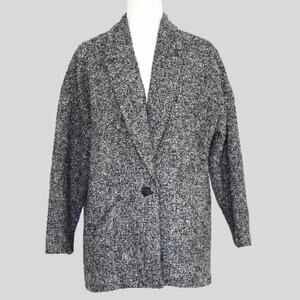 GAP Women's Single Button Boucle Blazer/Coat Size M